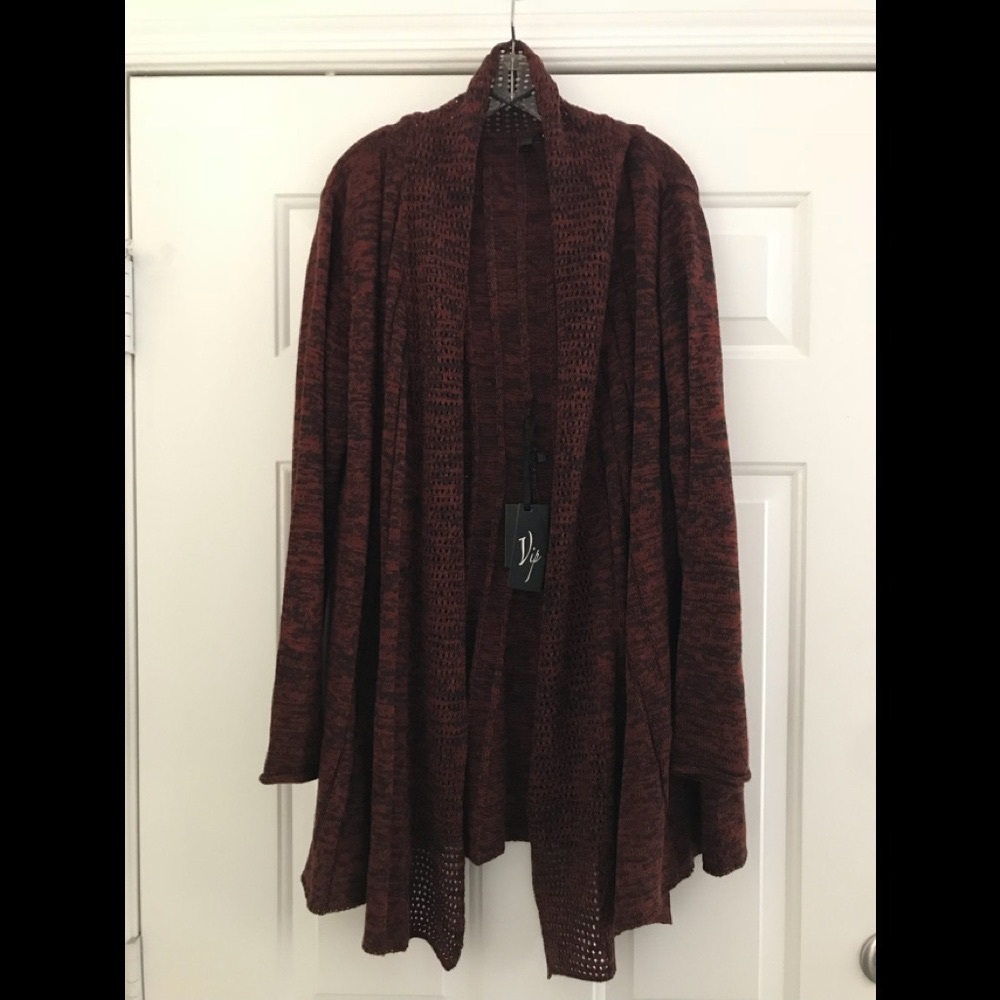 🧡SOLD🧡Cardigan Suede/Blk